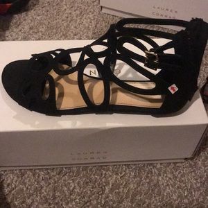 LC Lauren Conrad black sandals